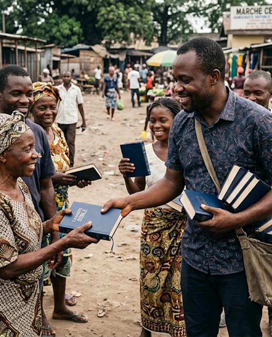 Distribution de Bibles